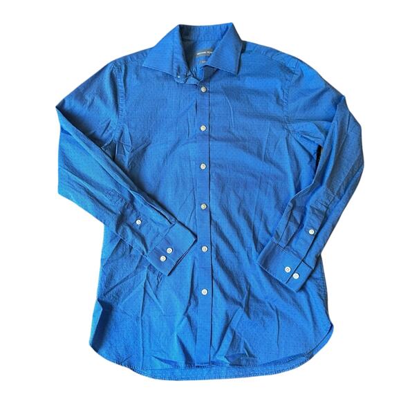 Michael Kors Slim Fit Long Sleeve Collared Button Up Men's Size - Picture 1 of 6